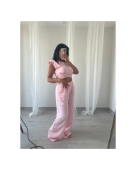 Pembe Vatkalı Üst Ve Pantolon