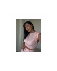 Pembe Vatkalı Üst Ve Pantolon