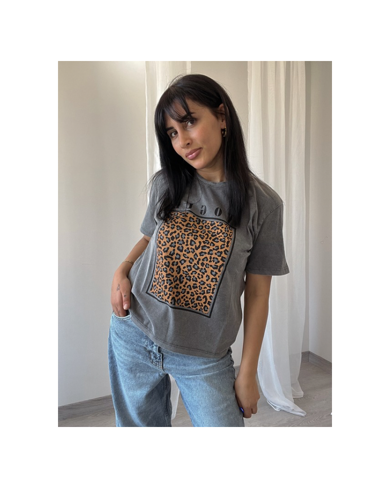 Leopar Tişört