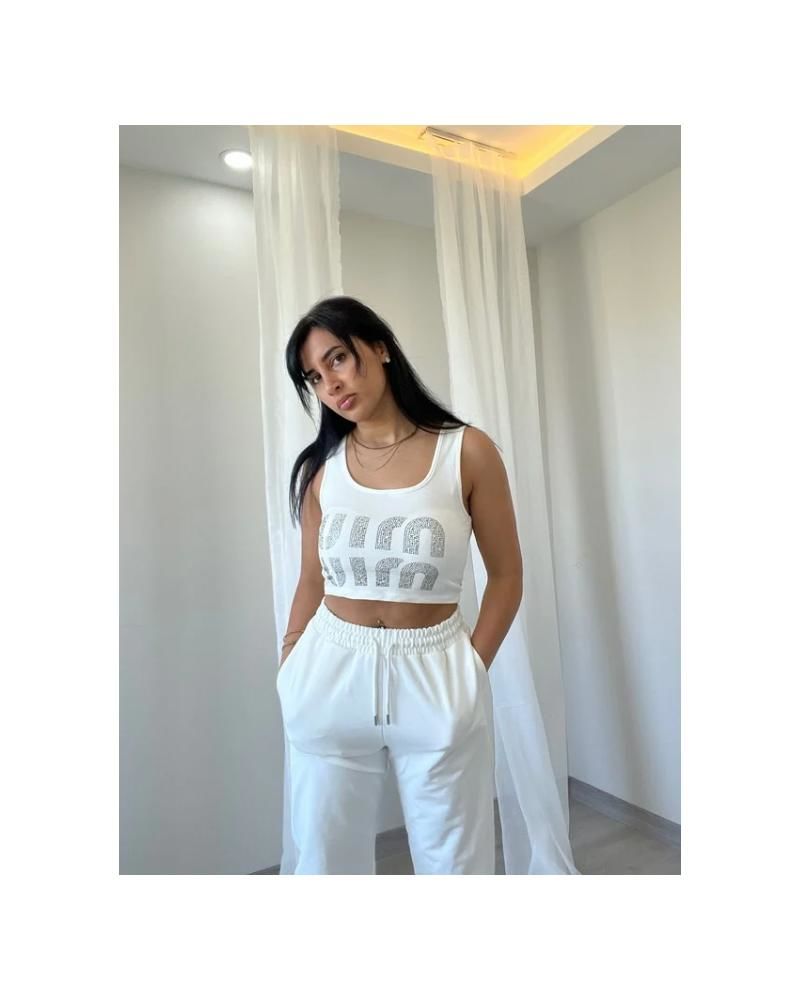 Taşlı Marka Eşofman Takımı