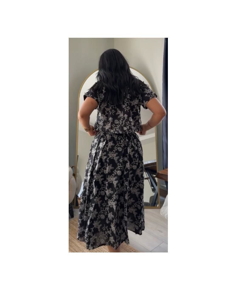 Gömlek Etek Takım Siyah