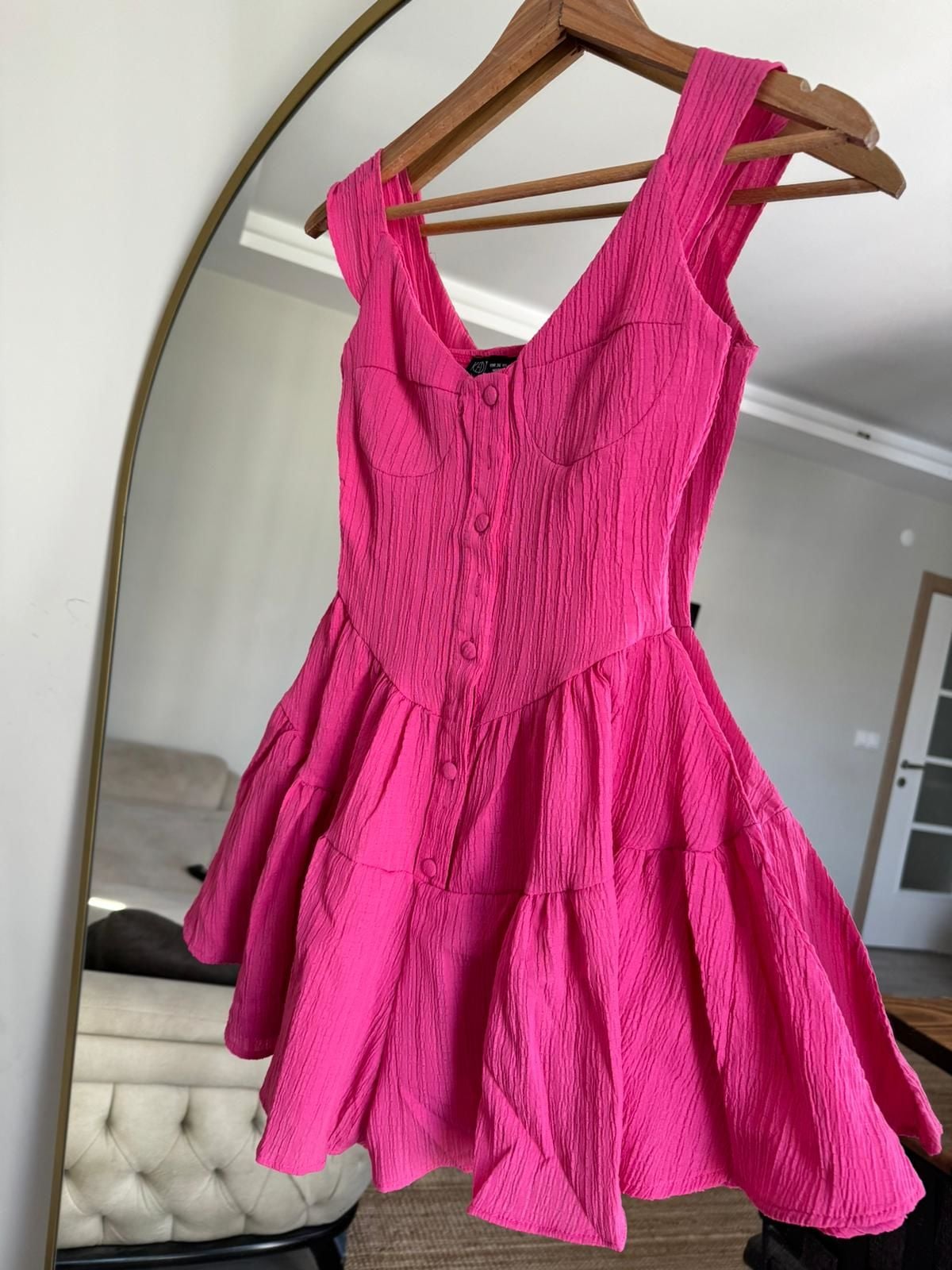 Pembe Şort Etek Elbise