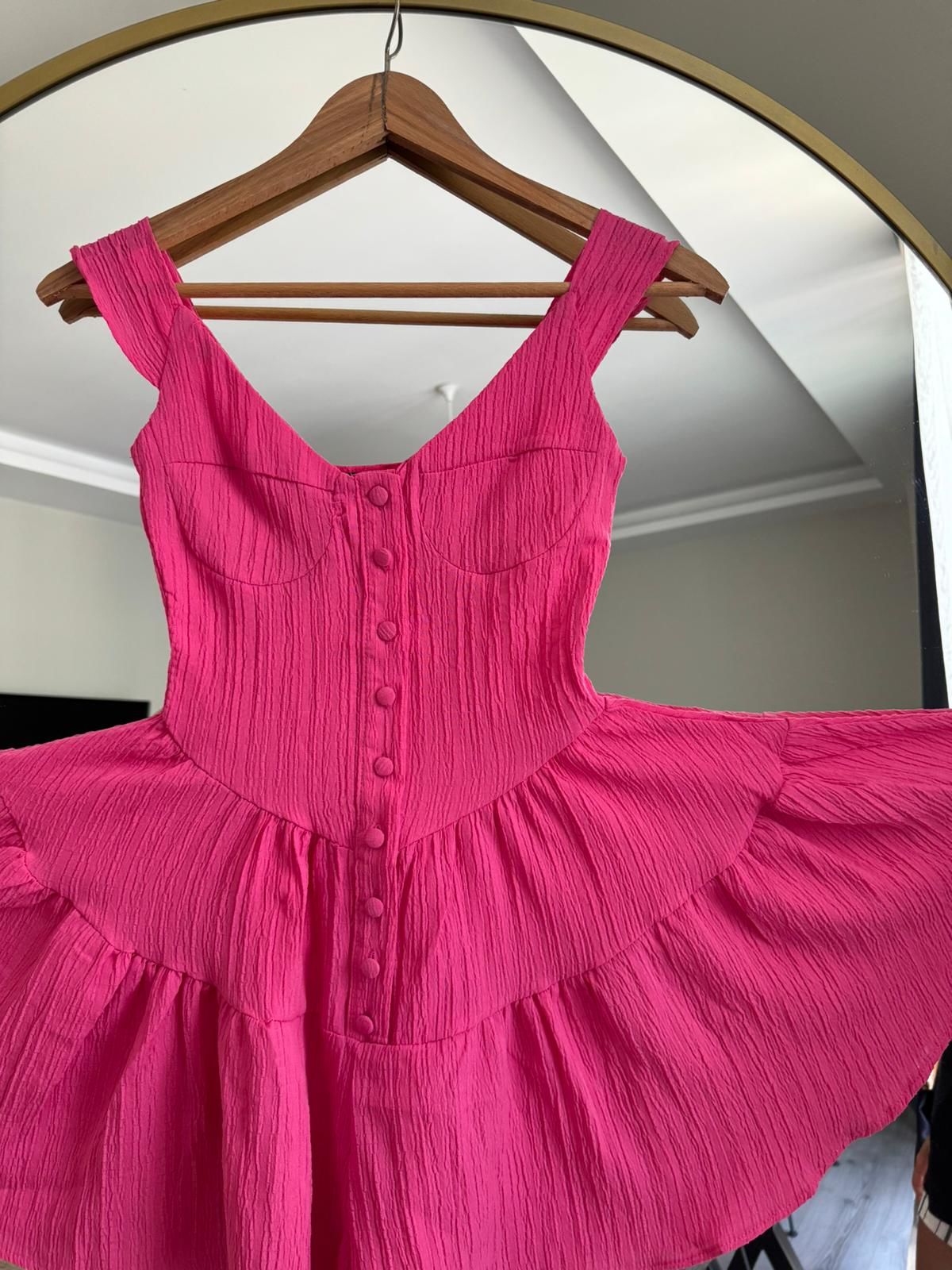 Pembe Şort Etek Elbise