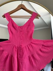 Pembe Şort Etek Elbise