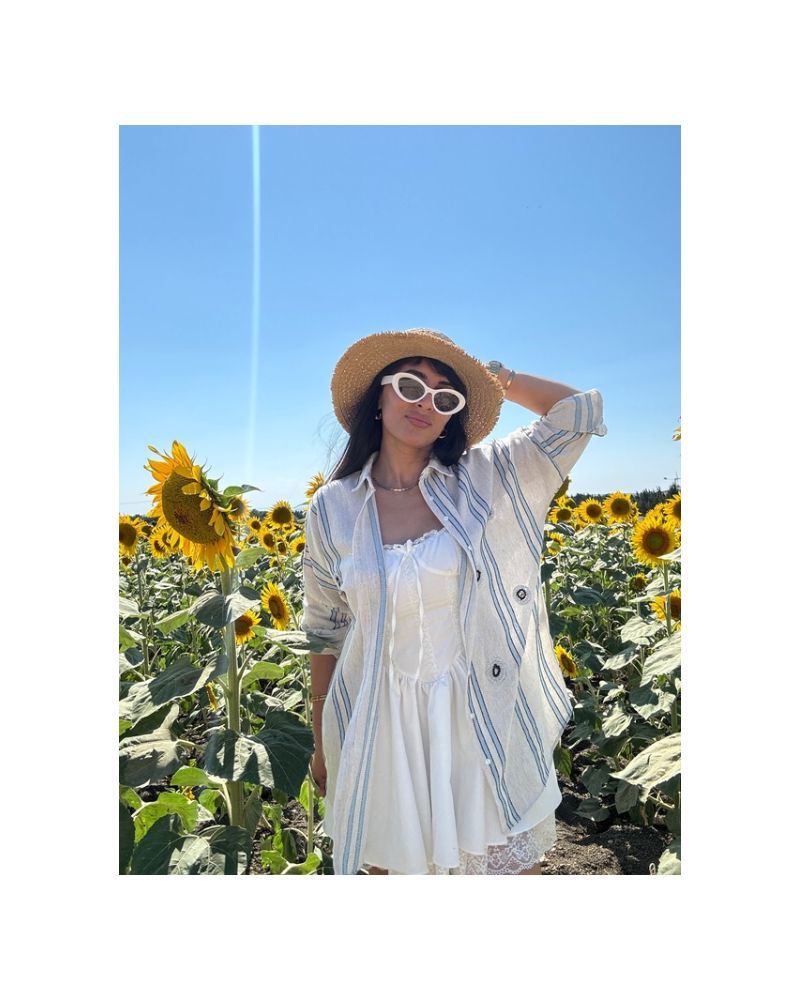 MAVİ SYAH ÇİZGİLİ GÖMLEK