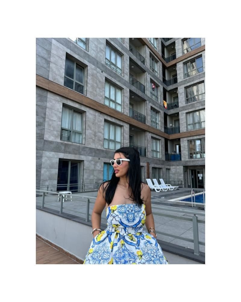 STRAPLEZ ELBİSE KEMERLİ