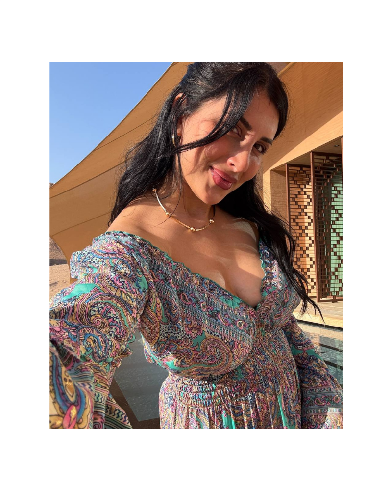 Kayık yaka soft yeşil elbise