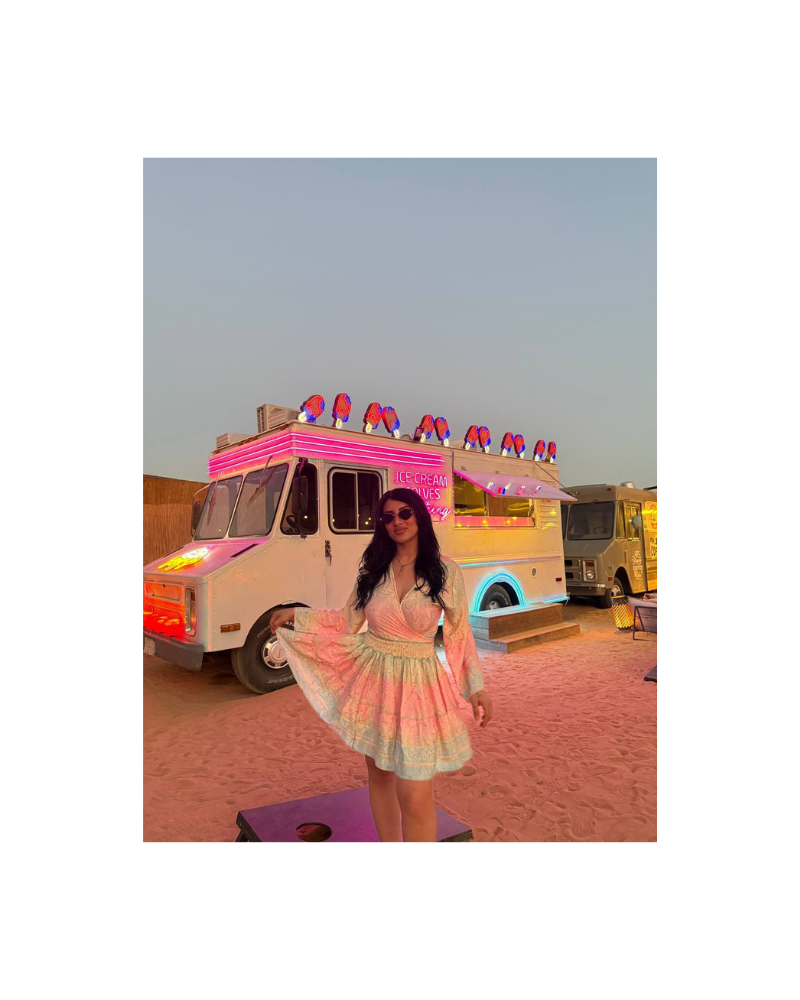 Soft pembe mini bohem takım