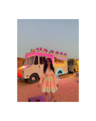 Soft pembe mini bohem takım