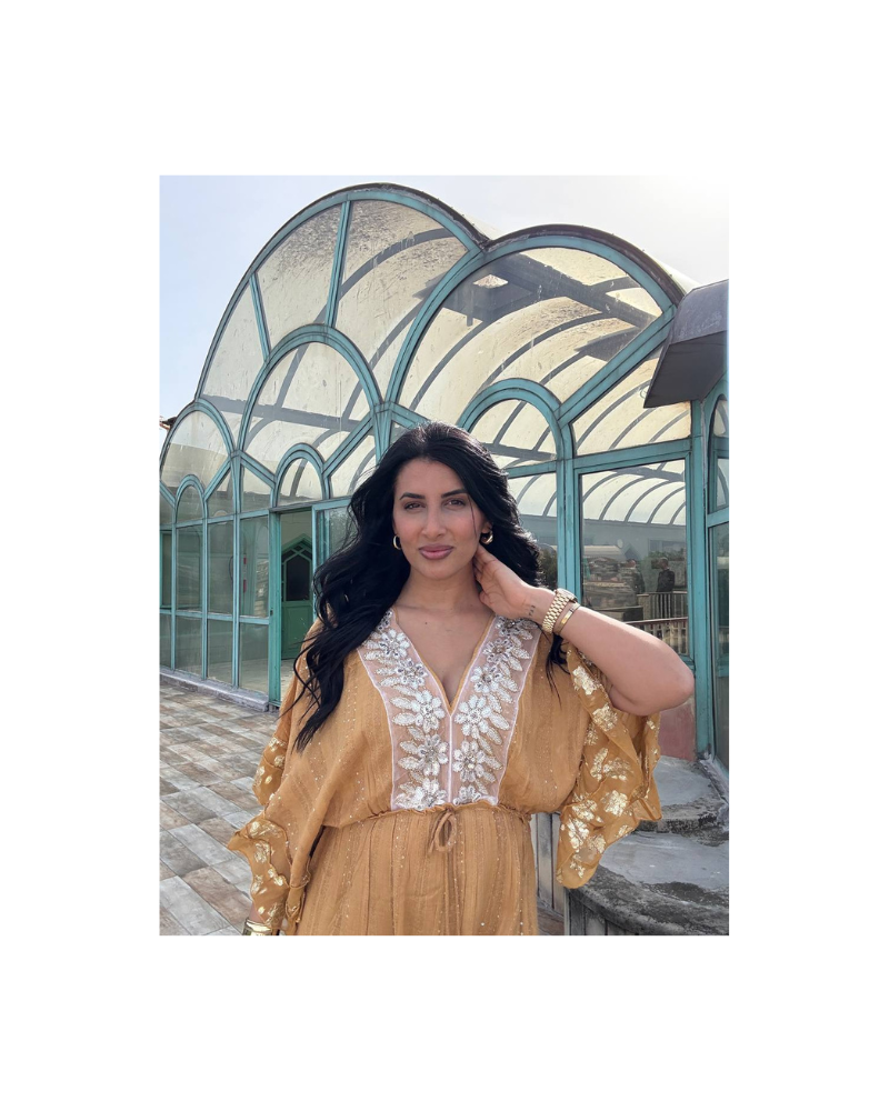 HARDAL GOLD İŞLEMELİ ELBİSE