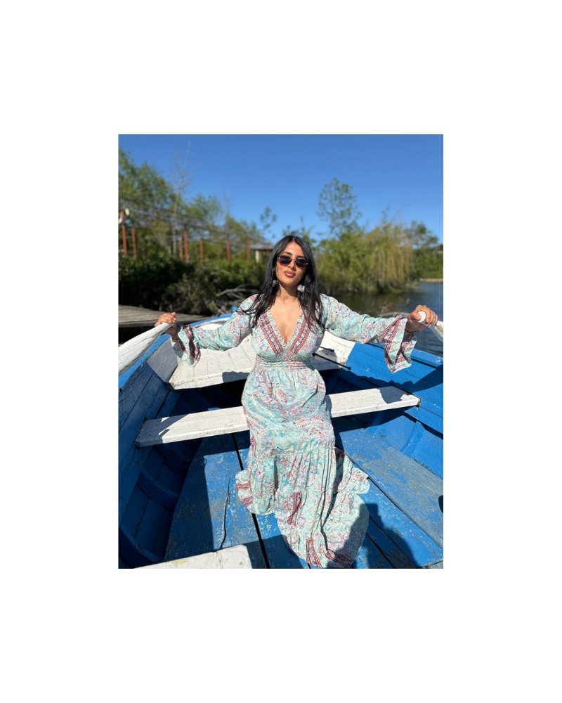 madonna yaka soft elbise