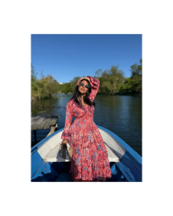 madonna yaka narçiçeği elbise